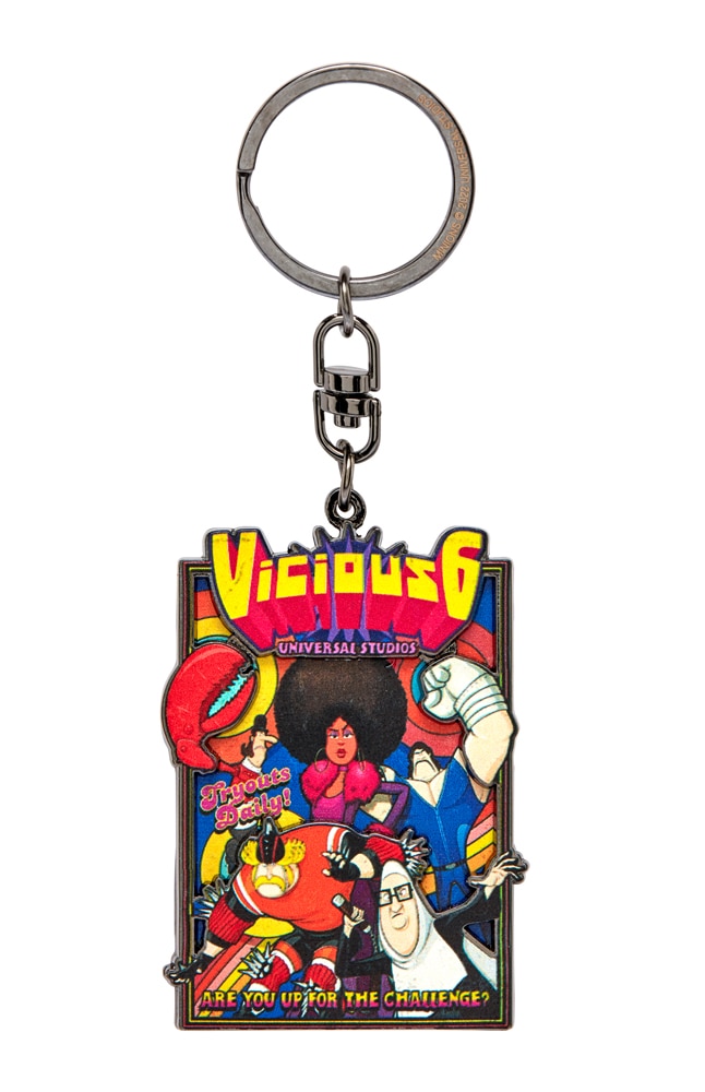 Image for Vicious 6 Tryouts Daily Layered Keychain from UNIVERSAL ORLANDO