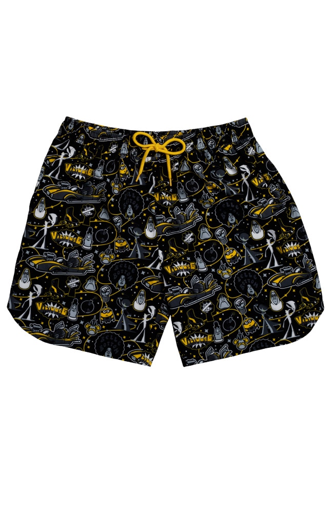 Image for Villain-Con International Black &amp; Yellow Adult Shorts from UNIVERSAL ORLANDO