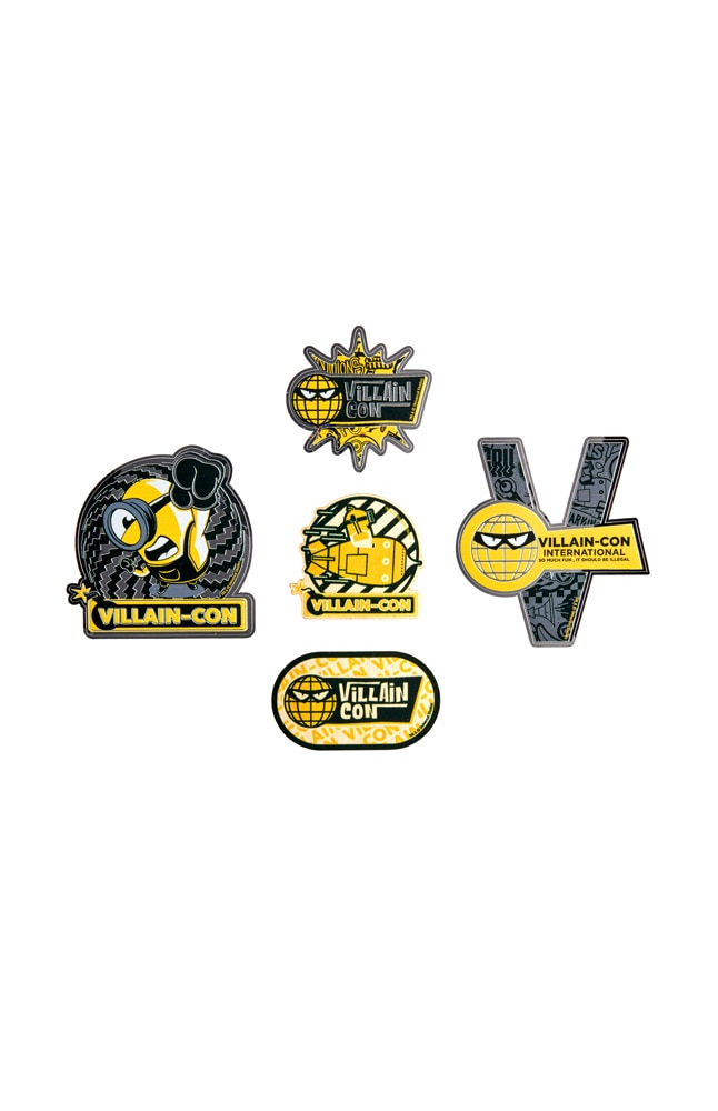 Image for Villain-Con International Black &amp; Yellow Chrome Sticker Set from UNIVERSAL ORLANDO