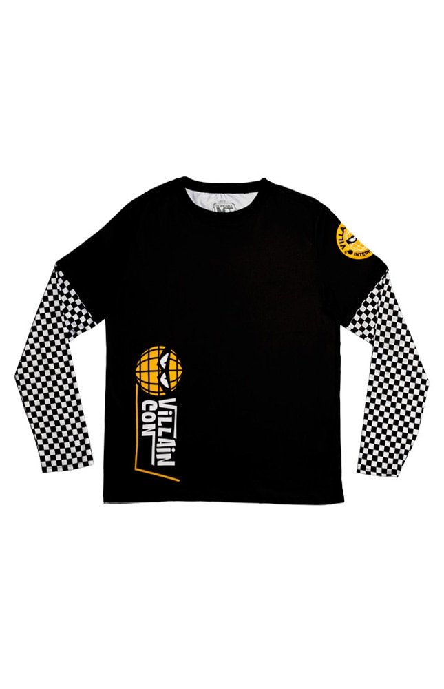 Image for Villain-Con International Black &amp; Yellow Long Sleeve T-Shirt from UNIVERSAL ORLANDO
