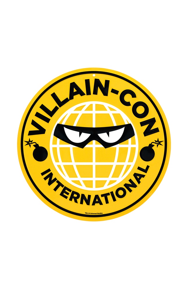 Image for Villain-Con International Black &amp; Yellow Metal Sign from UNIVERSAL ORLANDO