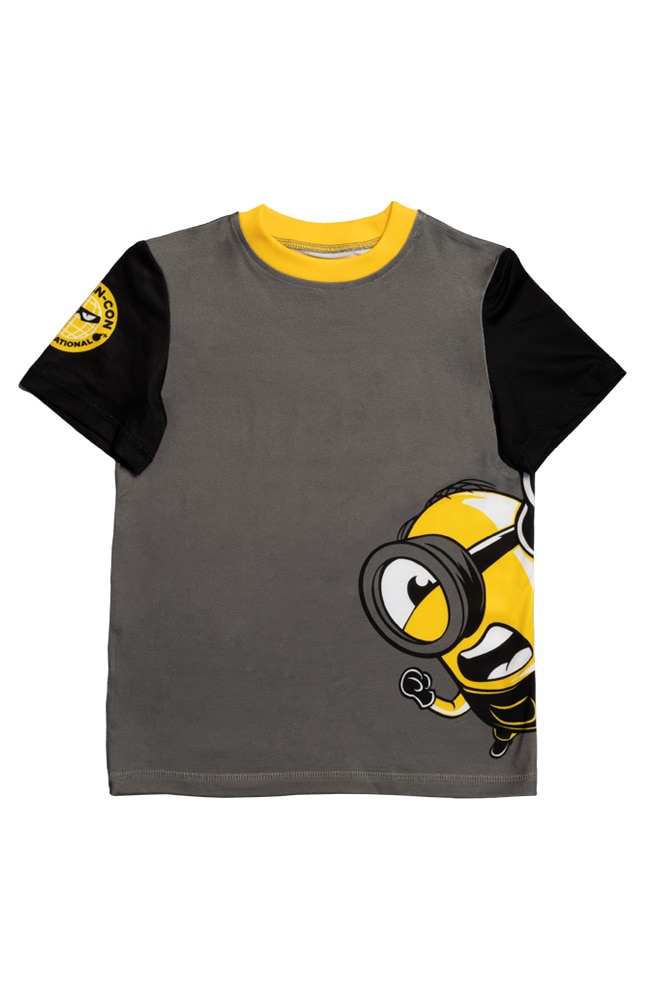 Image for Villain-Con International Black &amp; Yellow Minion Youth T-Shirt from UNIVERSAL ORLANDO