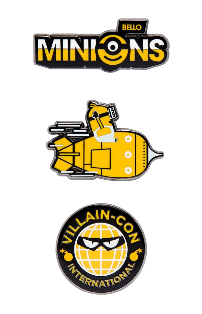 Image for Villain-Con International Black &amp; Yellow Pin Set from UNIVERSAL ORLANDO