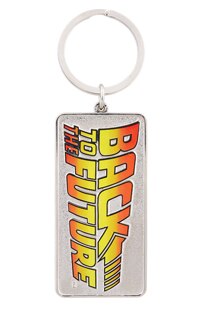 Back To The Future Logo Metal Keychain