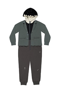 Dark Universe Frankenstein Zippered Youth Cosplay Union Suit
