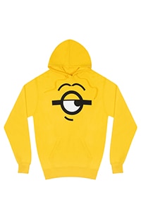 Despicable Me One Eye Minion Face Adult Pullover Fleece