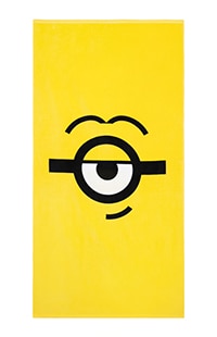 Despicable Me One Eye Minion Face Beach Towel