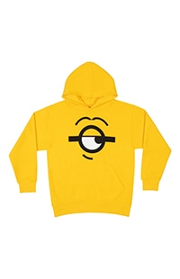 Despicable Me One Eye Minion Face Youth Pullover Fleece