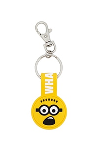 Despicable Me Two Eye Minion Face "Whaa?" Keychain