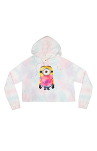 Despicable Me Minion Watercolor Adult Cropped Sweatshirt