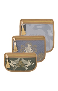 Dreams de Magique 3 Piece Cosmetic Pouch Set