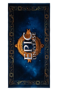 Epic Universe Emblem Beach Towel