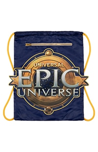 Epic Universe Emblem Drawstring Bag