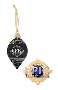 Epic Universe Emblem Pin & Ornament Set