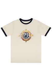 Epic Universe Emblem Youth Ringer T-Shirt