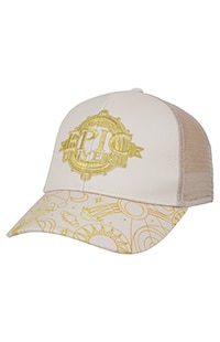 Epic Universe Gold Emblem Adult Ponytail Cap