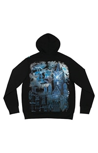 Frankenstein Manor Glow-In-The-Dark Adult Hooded Fleece