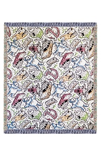 Ghostbusters Doodle Woven Throw Blanket