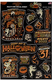Halloween Horror Nights 2022 October 31st Vinyl Decal Set