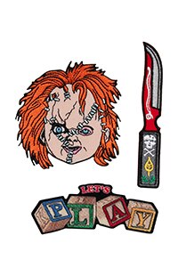 Halloween Horror Nights 2023 Chucky Patch Set
