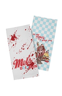 Halloween Horror Nights 2025 Mel's Die-In Tea Towel Set