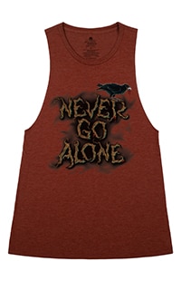 Halloween Horror Nights 2025 Never Go Alone Adult Tank Top