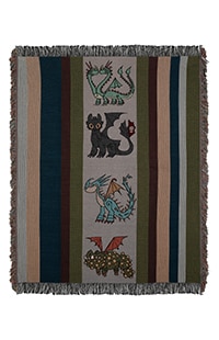 How To Train Your Dragon Primitive Artwork Woven Throw