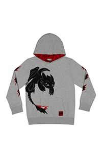 How To Train Your Dragon Toothless Lightning Bolt Youth Hooded Sweatshirt