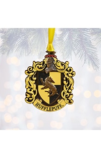 Hufflepuff™ Crest Metal Ornament