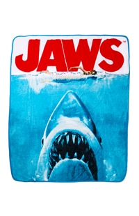 Jaws Poster Throw Blanket