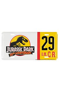 Jurassic Park 30th Anniversary License Plate
