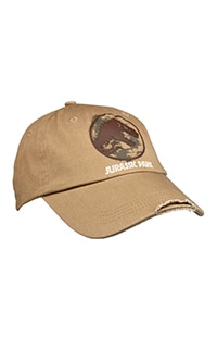 Jurassic Park Logo Khaki Adult Cap