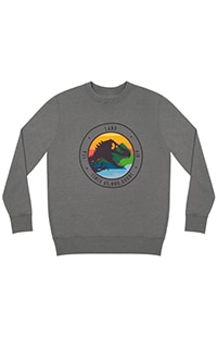 Jurassic Park Sea Land Air Adult Crew Neck Fleece