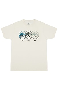 Jurassic Park Sea Land Air Adult T-Shirt