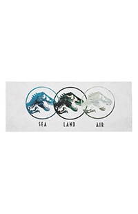 Jurassic Park Sea Land Air Cooling Towel