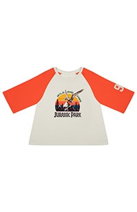 Jurassic Park Sea Land Air Ladies Jersey Crop Top