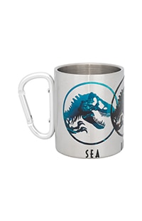 Jurassic Park Sea Land Air Stainless Carabiner Mug