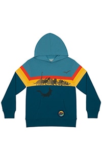 Jurassic Park Sea Land Air Youth Hooded Fleece