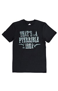 Jurassic Park "That's a Pterrible Idea" Adult T-Shirt