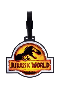 Jurassic World Amber Logo Luggage Tag