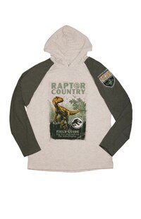 Jurassic World "Raptor Country" Adult Hooded T-Shirt
