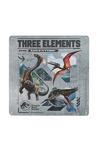 Jurassic World Rebirth Metal Wall Sign