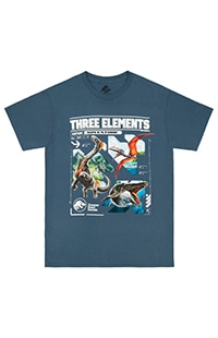Jurassic World Rebirth "Three Elements" Adult T-Shirt