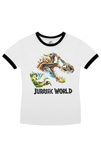 Jurassic World Rebirth Youth Ringer T-Shirt