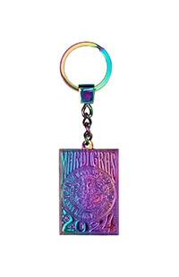 Mardi Gras 2024 "Let The Good Times Roll" Keychain