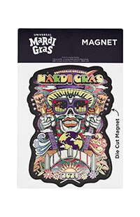 Mardi Gras 2024 Music Festival Die Cut Magnet