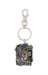 Mardi Gras 2025 Festival Keychain