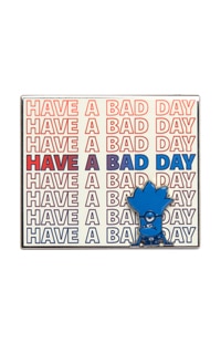 Evil Minion "Have A Bad Day" Stripe Pin