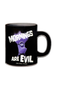Evil Minion "Mornings Are Evil" Mug Pin