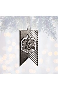 Slytherin™ Crest Metal Pennant Ornament